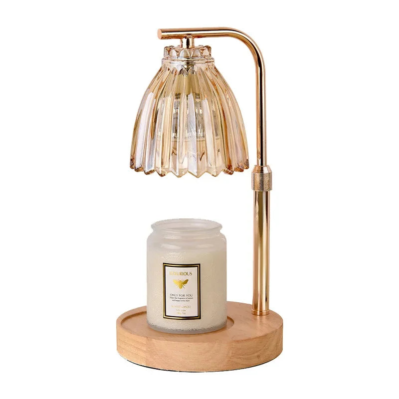 Vintage Candle Warmer Lamp | Wax Melting Lamp for Aromatherapy, Adjustable Height, Home Fragrance Decor