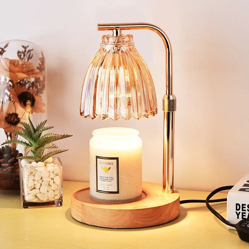 Vintage Candle Warmer Lamp | Wax Melting Lamp for Aromatherapy, Adjustable Height, Home Fragrance Decor